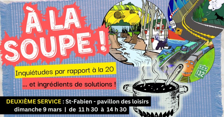 2e service: Soupe populaire et réflexion collectives sur le prolongement de le&nbsp;20.